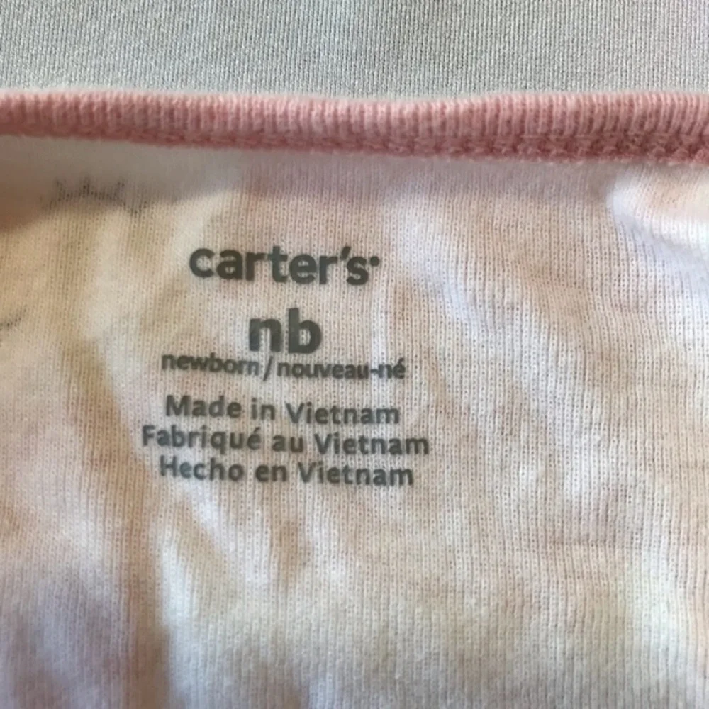 Carter's Long Sleeve Zipper Front Girls Sleeper-Size NB